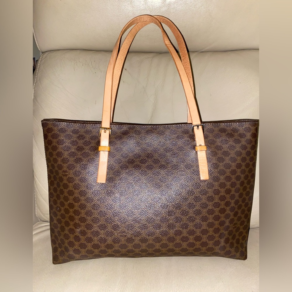 Authentic Celine arc de triumph macademia shoulder tote bag